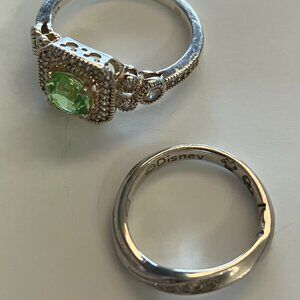 Citizen Disney Sv950 Diamond Ring & Custom Uranium Mickey Mouse Square ring